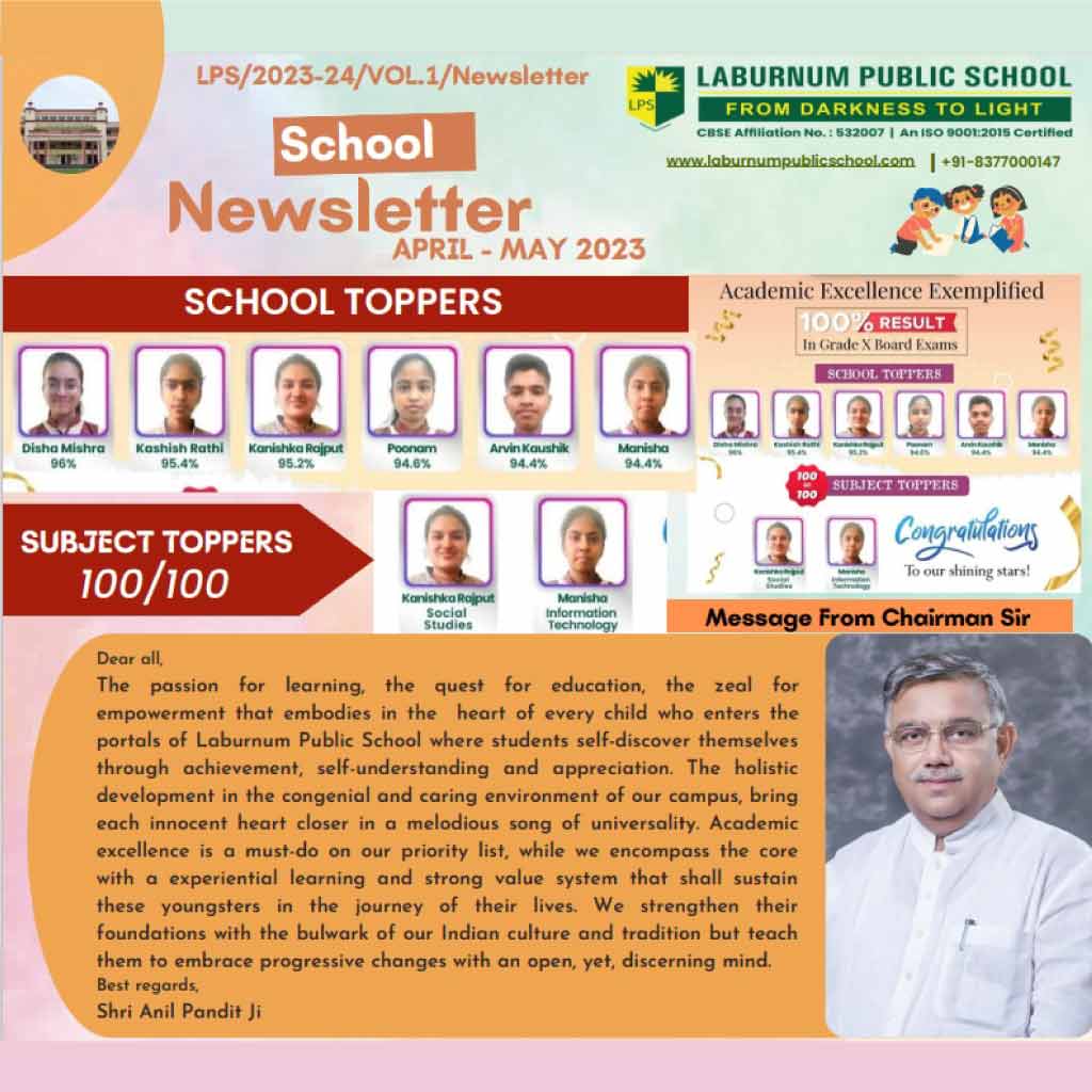 newsletter april may 2023